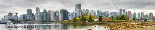Panorama of the Vancouver downtown