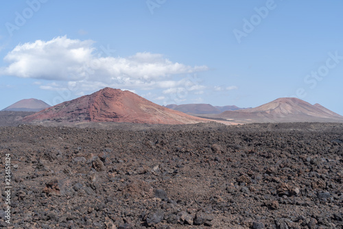 Rocky volcanic landscape, Lanzarote, Canary Islands, Spain