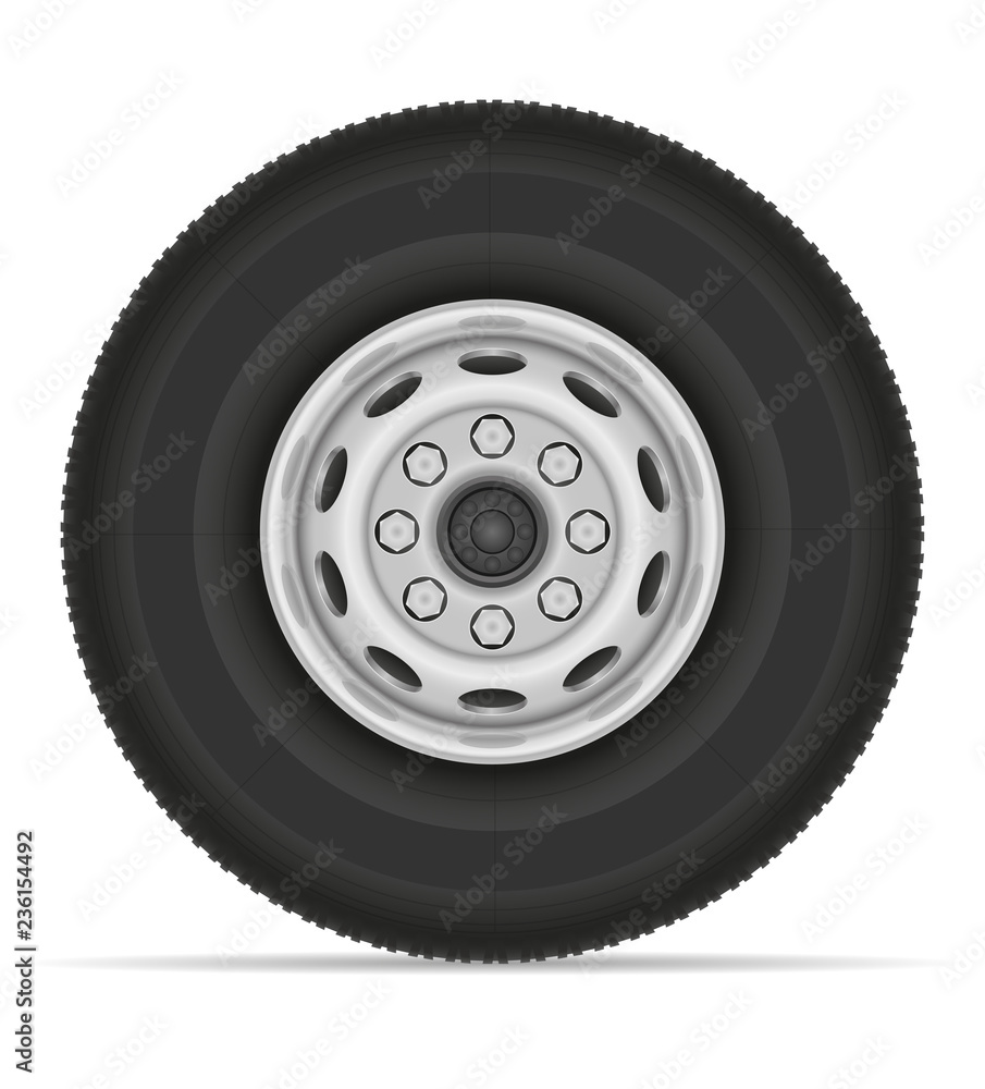 bus or truck wheel stock vector illustration bus or truck wheel stock vector illustration