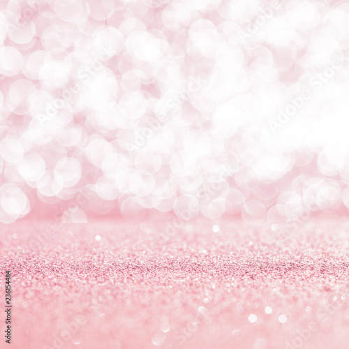 Pink glitter lights texture bokeh background Christmas