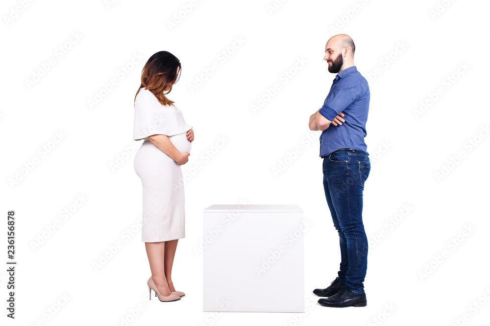 Young couple in love dressed in office style Young couple in love dressed in office style
