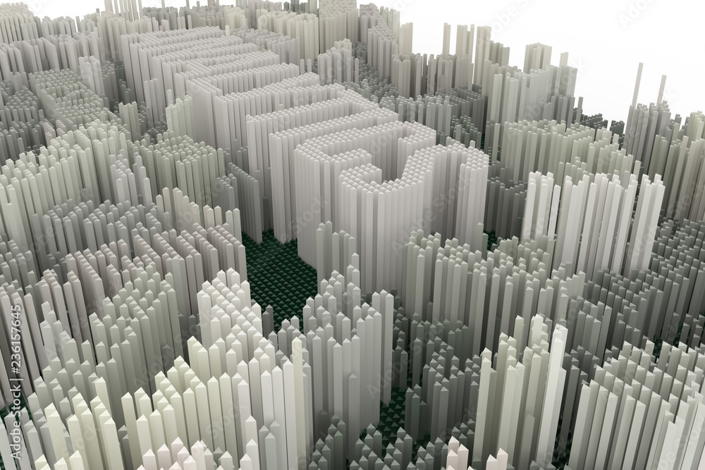 Black & white B&W 3D rendering. Background abstract shape composition, geometric structure block for design, graphic resource. Analytics. Black & white B&W 3D rendering. Background abstract shape composition, geometric structure block for design, graphic resource. Analytics.