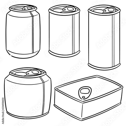 vector set of can