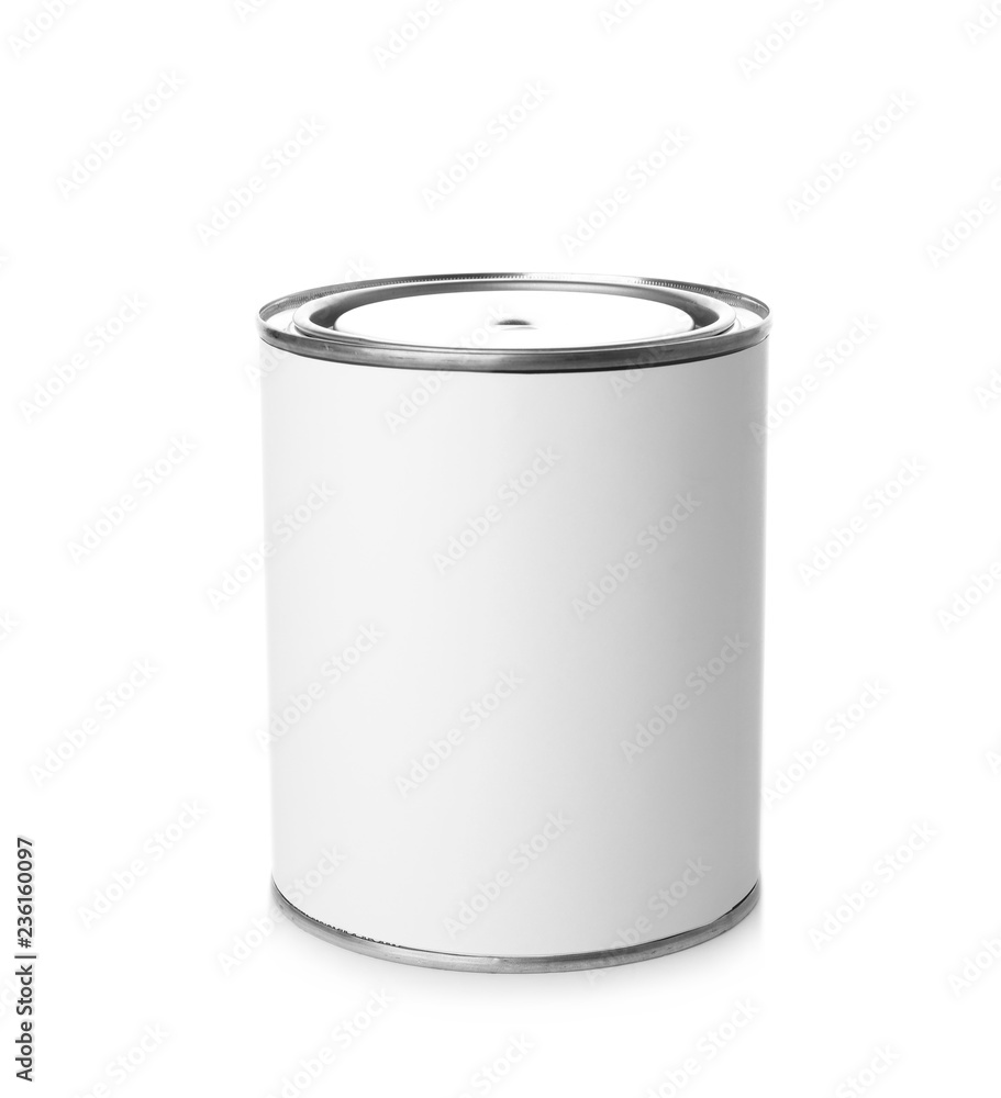 Paint can on white background. Mockup for design Paint can on white background. Mockup for design