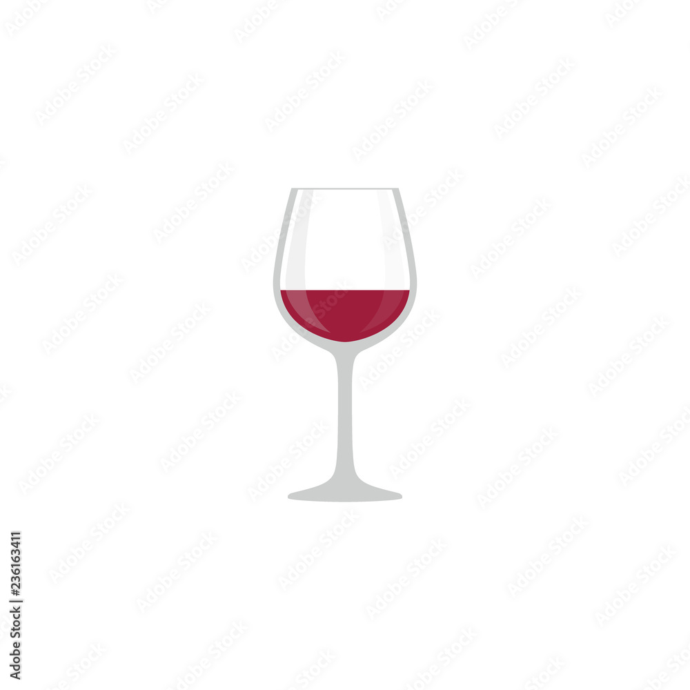 Red wine glass colorful cartoon. Red wine glass vector icon in color. Red wine glass colorful cartoon. Red wine glass vector icon in color.