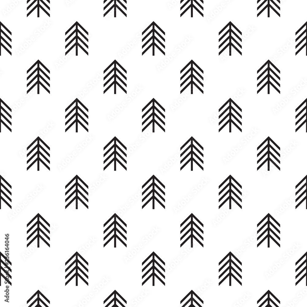 Seamless geometric Christmas patterns