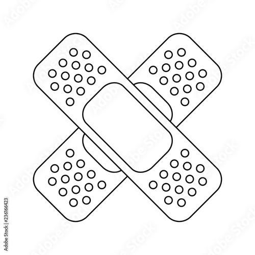Medica band aids black and white