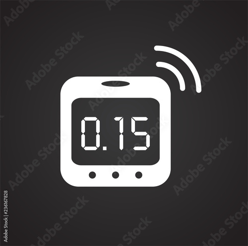 Smart humidity sensor icon on white background for graphic and web design, Modern simple vector sign. Internet concept. Trendy symbol for website design web button or mobile app