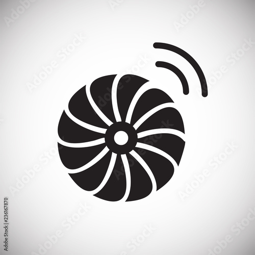 Smart fan icon on white background for graphic and web design, Modern simple vector sign. Internet concept. Trendy symbol for website design web button or mobile app