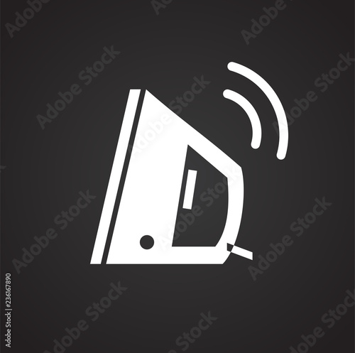 Smart iron icon on white background for graphic and web design, Modern simple vector sign. Internet concept. Trendy symbol for website design web button or mobile app