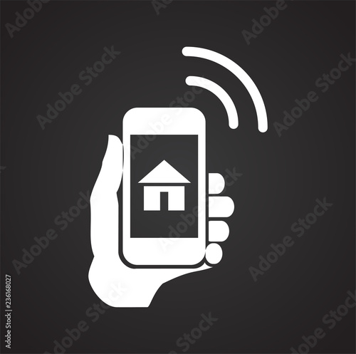 Smart home key icon on white background for graphic and web design, Modern simple vector sign. Internet concept. Trendy symbol for website design web button or mobile app