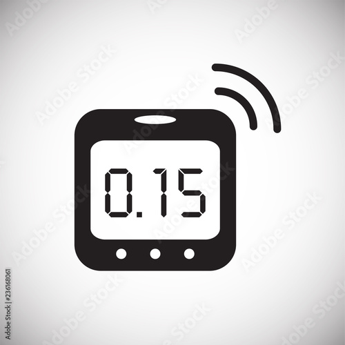 Smart humidity sensor icon on white background for graphic and web design, Modern simple vector sign. Internet concept. Trendy symbol for website design web button or mobile app