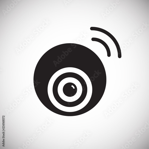 Smart wireless ip camera icon on white background for graphic and web design, Modern simple vector sign. Internet concept. Trendy symbol for website design web button or mobile app