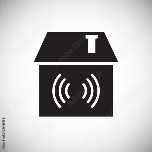 Smart home icon on white background for graphic and web design, Modern simple vector sign. Internet concept. Trendy symbol for website design web button or mobile app