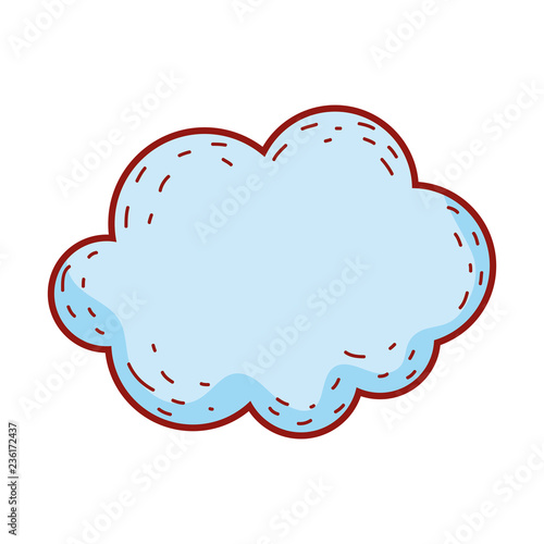 cute fairytale cloud icon