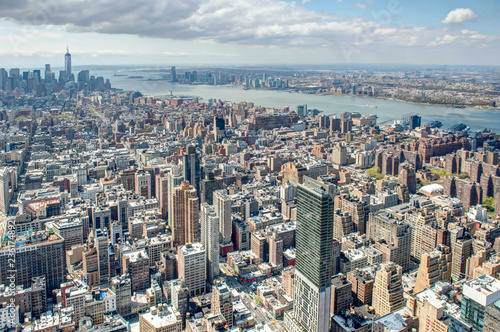 Fototapeta Naklejka Na Ścianę i Meble -  flying above newyork