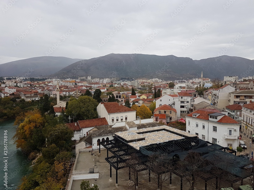 Mostar city view, Bosnia