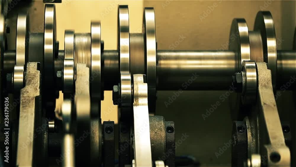 Machine Mechanism. Fast Motion Shot. Machine Mechanism. Fast Motion Shot.