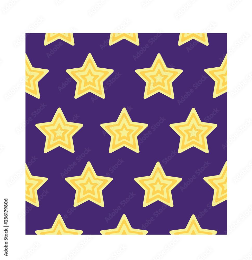 Gold Star Pattern with Purple Background Gold Star Pattern with Purple Background