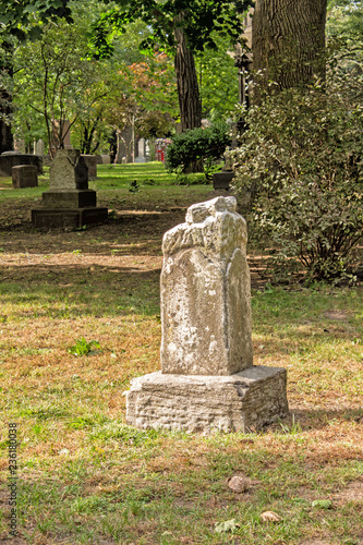 Eroded Monument in Old Cemetery