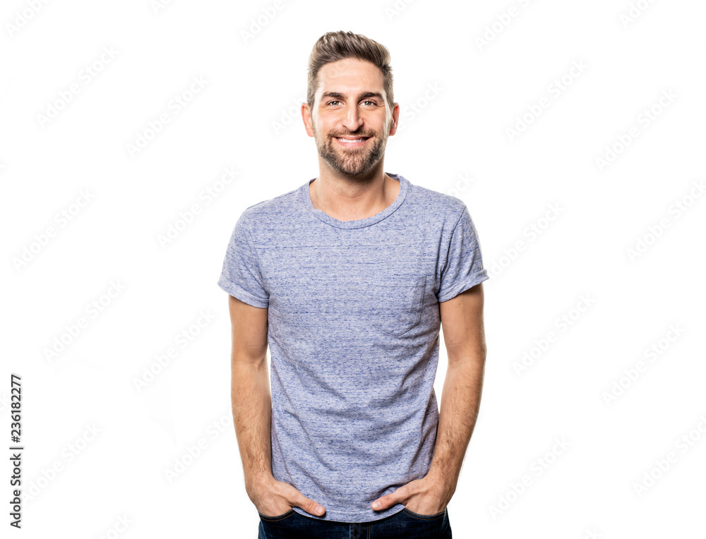 A guy in studio white background, great looking A guy in studio white background, great looking