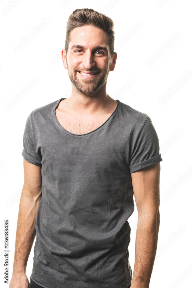 A guy in studio white background, great looking A guy in studio white background, great looking