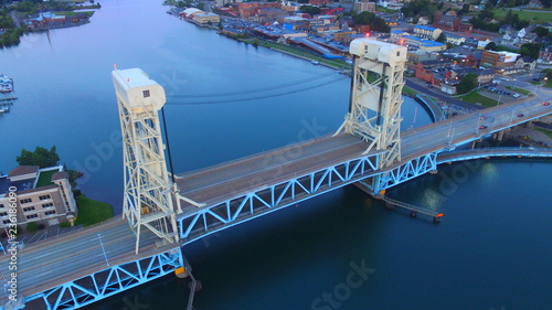 Slika na platnu Portage Lake Lift Bridge Hancock/Houghton MI