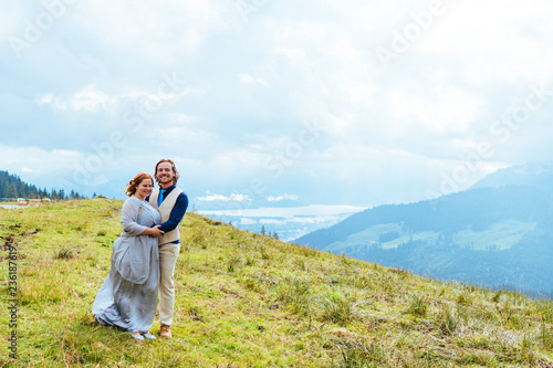 Wedding above Lake Thun, Switzerland
