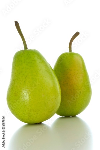 pears isolated on white background