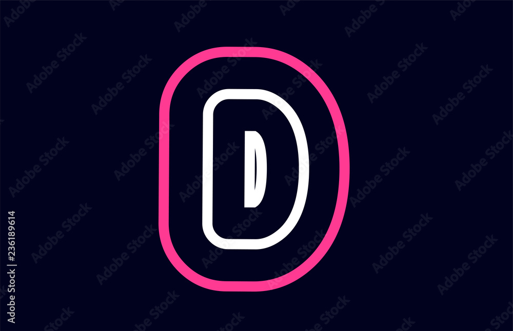 pink white blue alphabet letter d logo company icon design pink white blue alphabet letter d logo company icon design