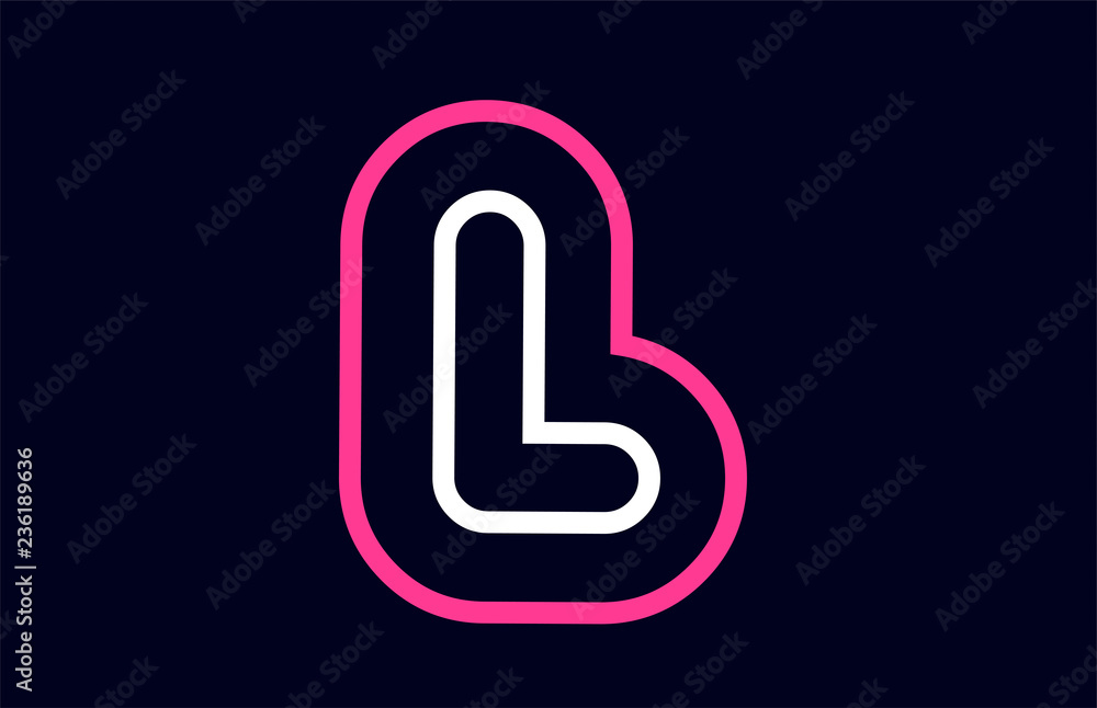 pink white blue alphabet letter l logo company icon design pink white blue alphabet letter l logo company icon design
