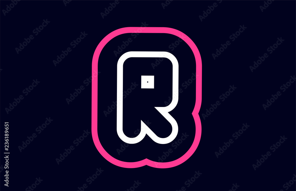 pink white blue alphabet letter r logo company icon design pink white blue alphabet letter r logo company icon design