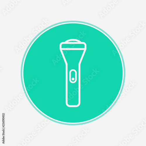 Flashlight vector icon sign symbol