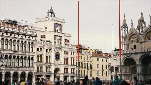 St Mark's Square (Piazza San Marco), In Venice, Italy.  photo