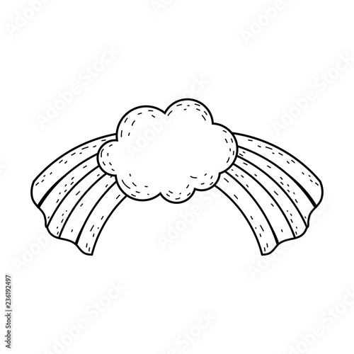 cute rainbow with cloud