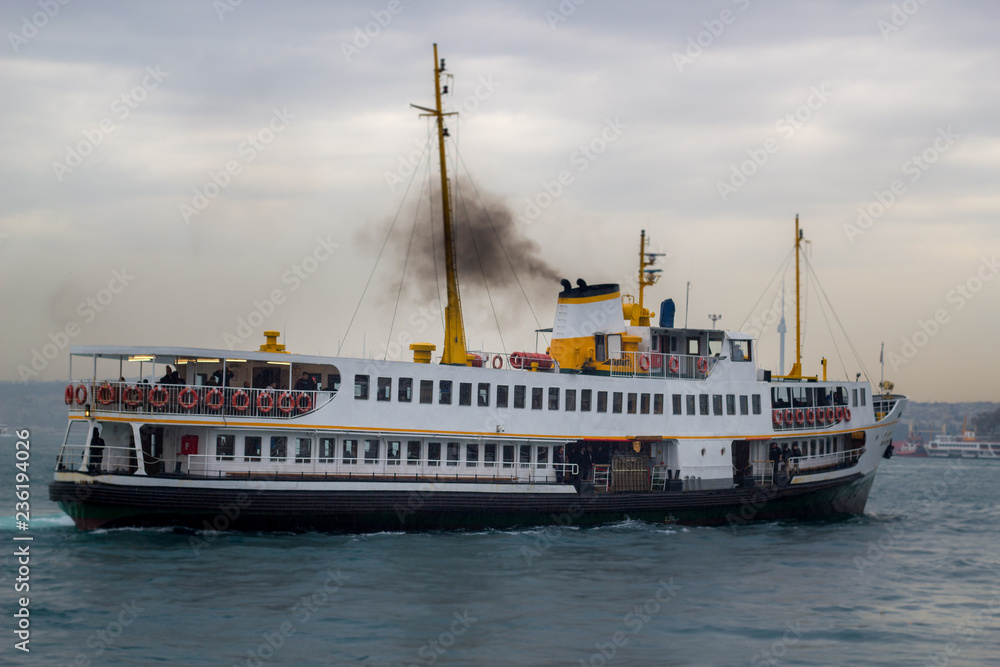 Istanbul bosphorus city ferry boat