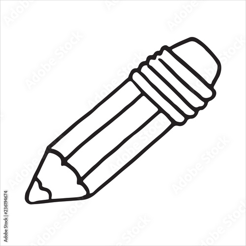 Isometric icon design of pencil, sketching pencil