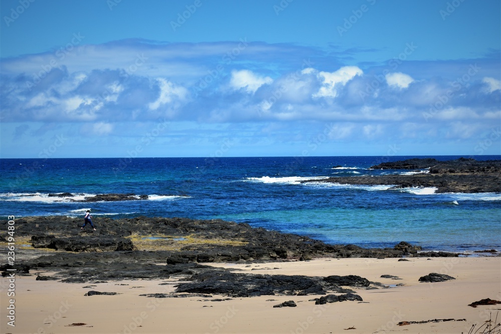 Fototapeta premium Welcome to ocean beach.Phillip Island.Victoria.Australia