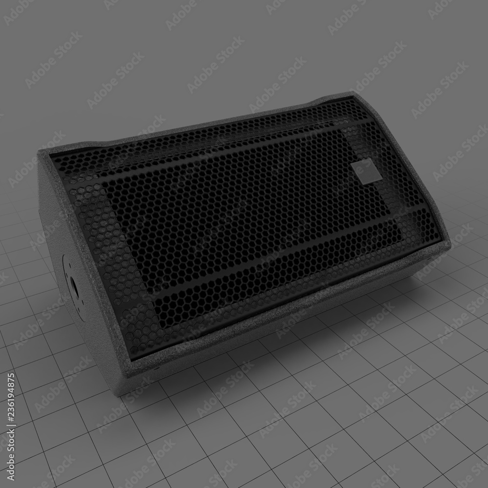 Stage monitor speaker Stock 3D asset | Adobe Stock