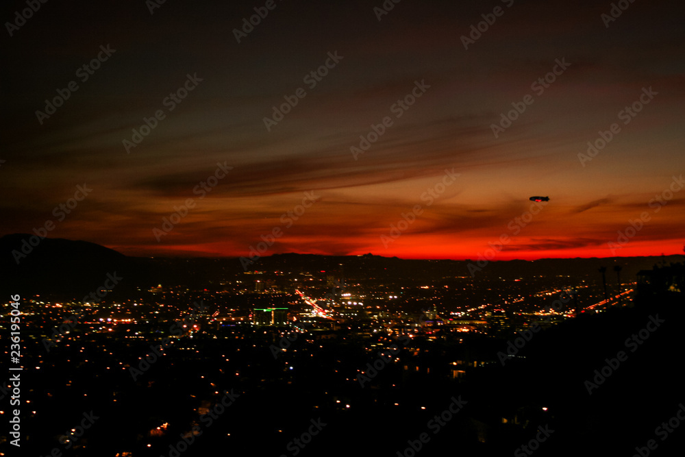 sunset in city sunset in city