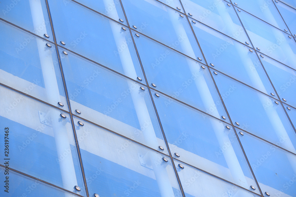 glass curtain wall on the luxury building Stock Photo | Adobe Stock