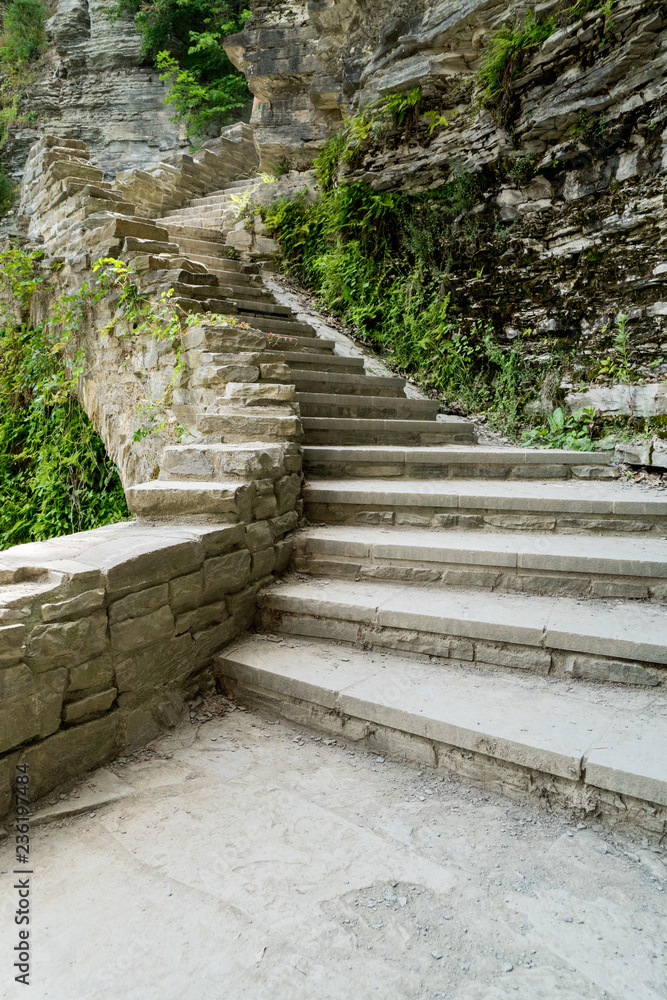 stone stairs on mountain