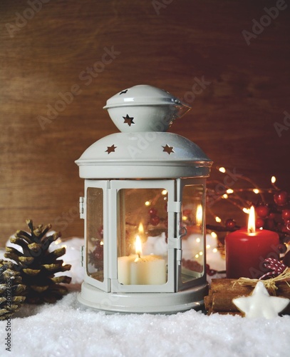 Weihnachtskarte - Laterne i...