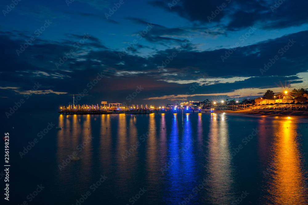 Night View to Belek Beach