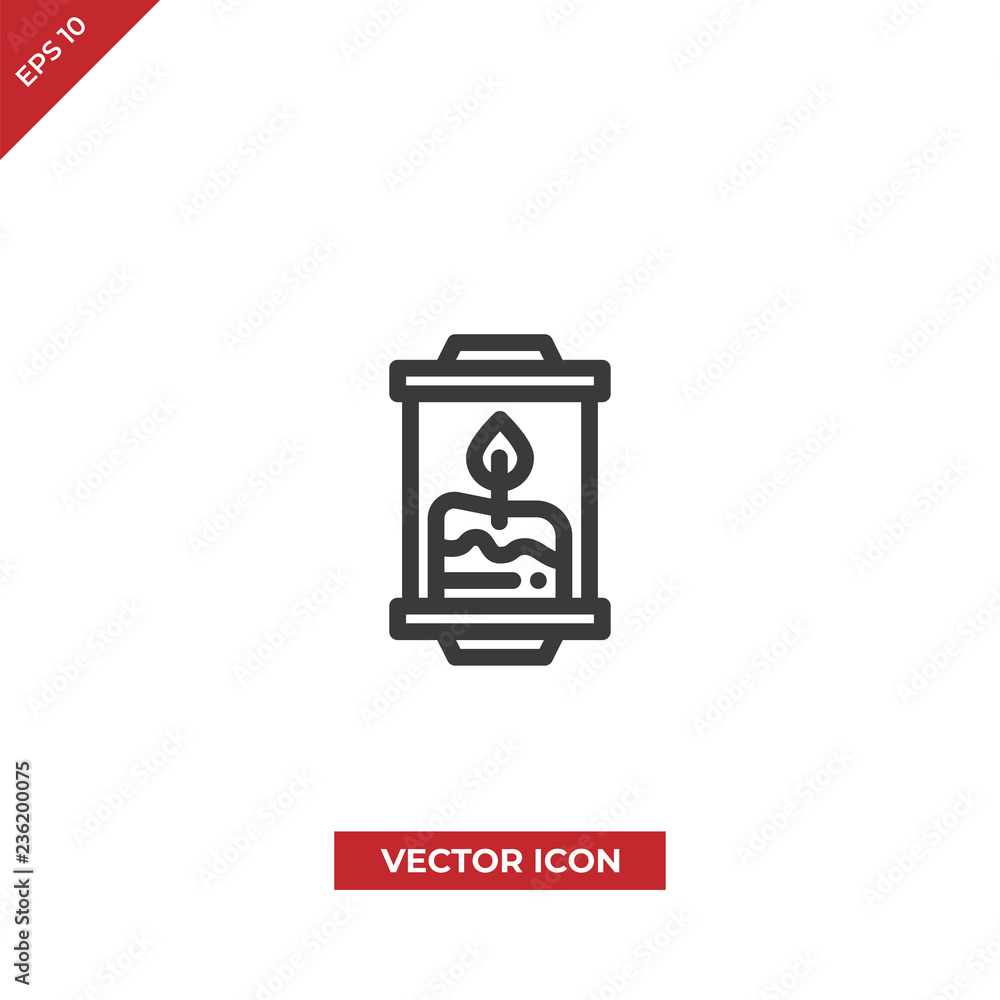 Candle vector icon