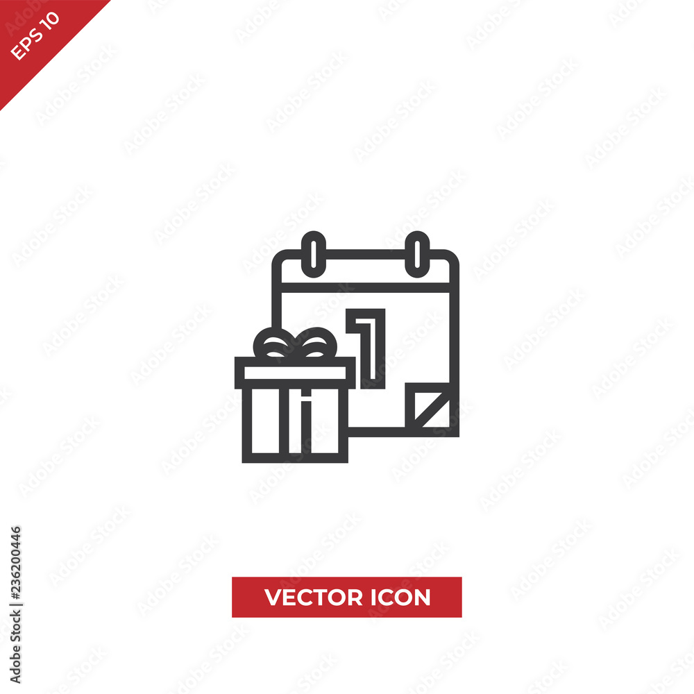 New year vector icon New year vector icon