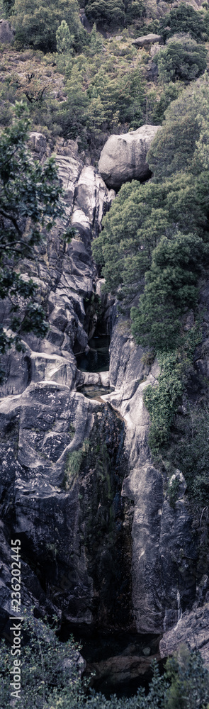 Cascading waterfalls, Portugal national park, Cascata do Arado, Peneda-Gerez, Portugal