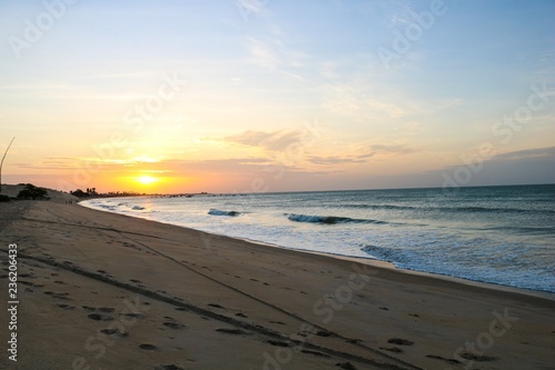 Praia de cai  ara do Norte RN Brasil