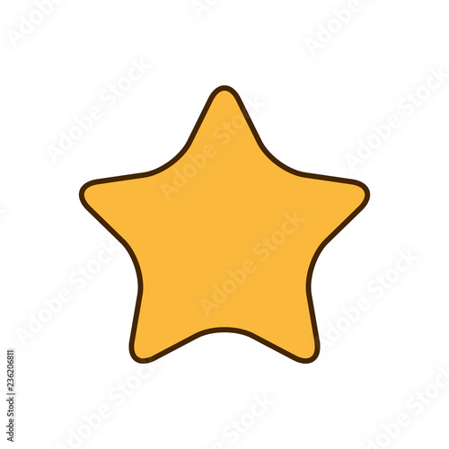 golden star isolated icon