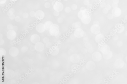 White bokeh lights effect, soft blurred background